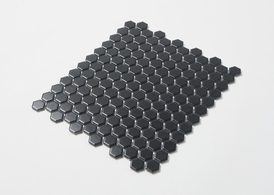 Black Matt Small Hexagon-HEXAGON-Mosaic Mode