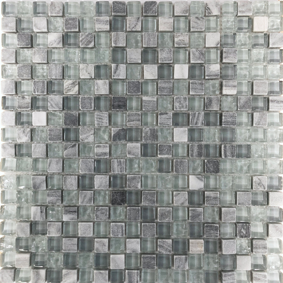 Stone And Glass Mix Grey-STONE MIX-Mosaic Mode
