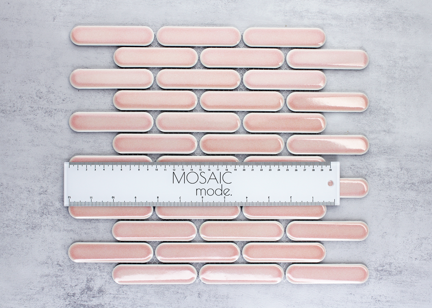 Antique Pink Gloss Round Finger-ROUND FINGER-Mosaic Mode