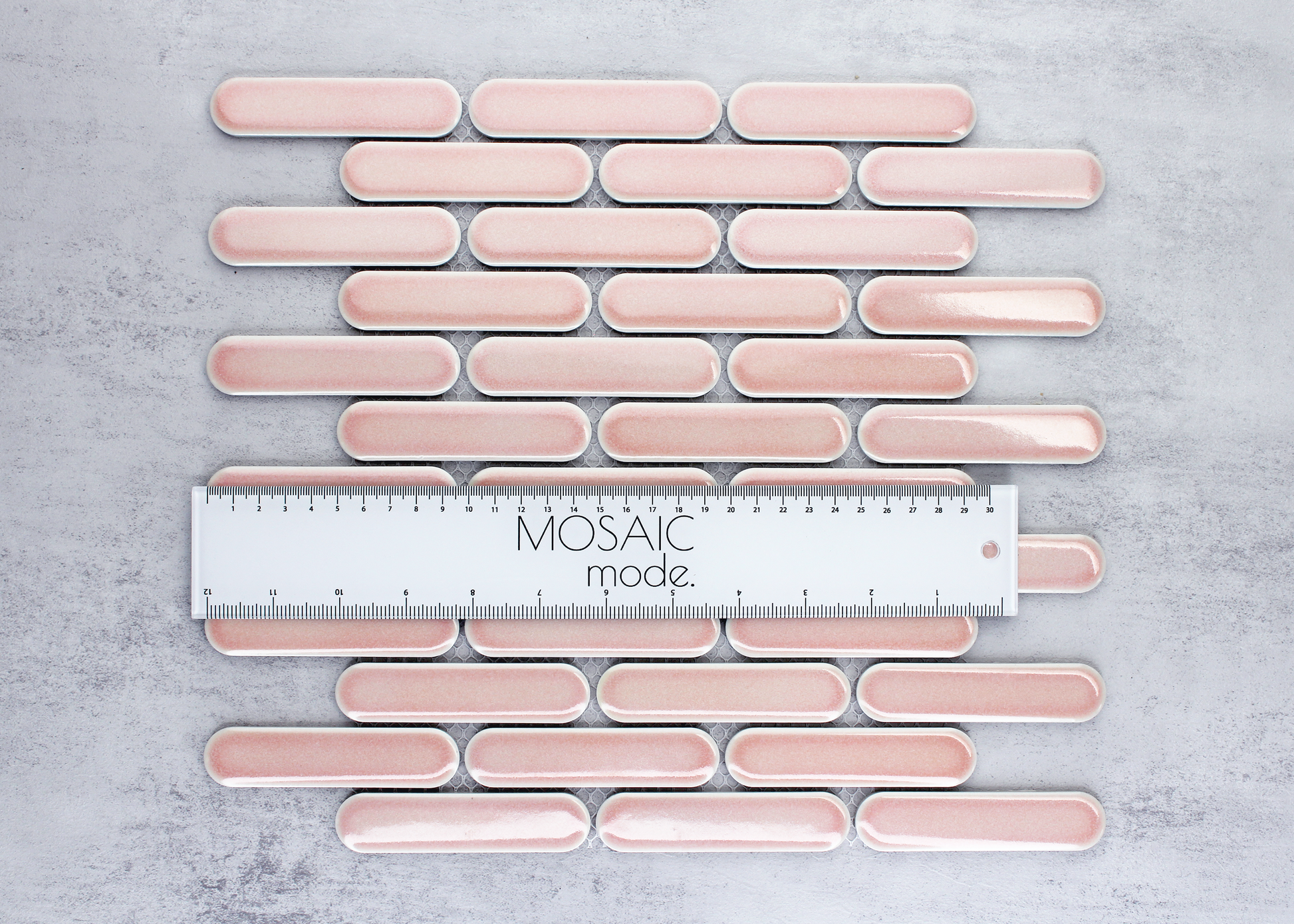 Antique Pink Gloss Round Finger-ROUND FINGER-Mosaic Mode