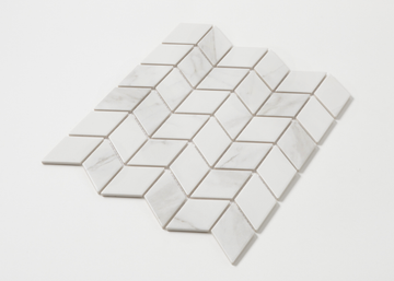 Carrara Matt Rhombus-CARRARA-Mosaic Mode